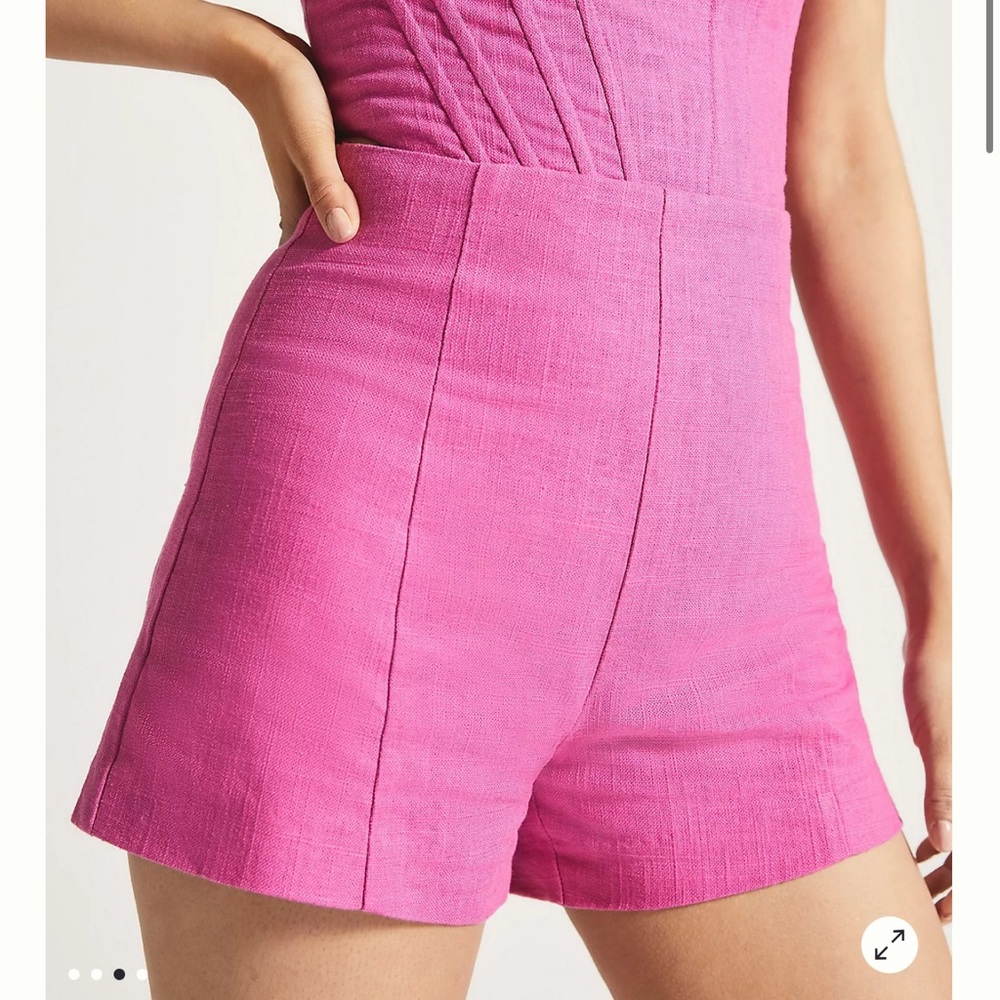Anthropologie Pink High Waist Women Shorts - Picture 3 of 3